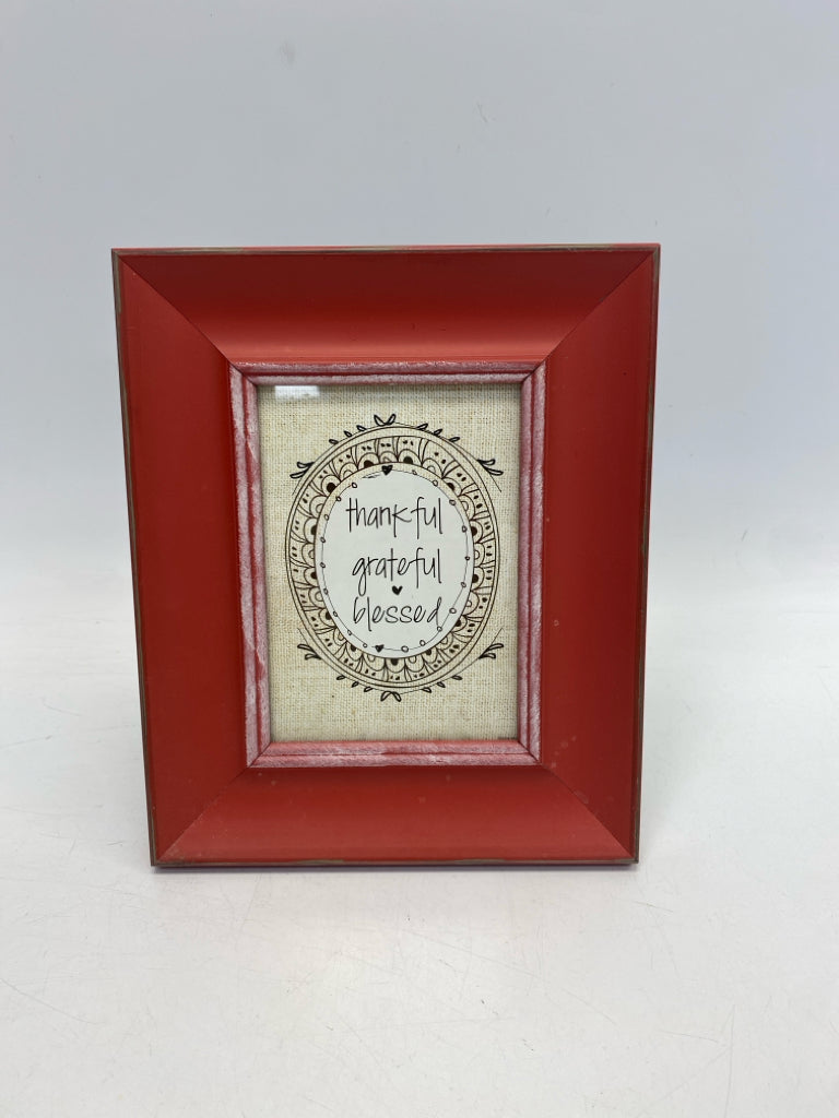 Red Distressed Frame