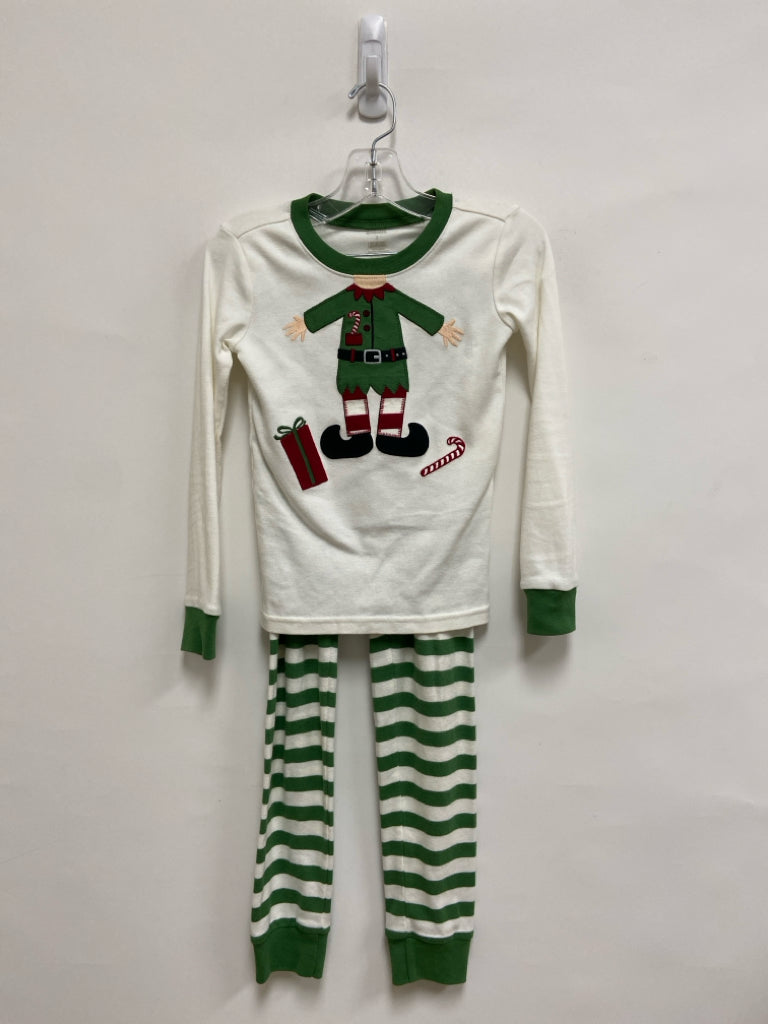 Gymboree SIZE 7 White Green Elf Boy&