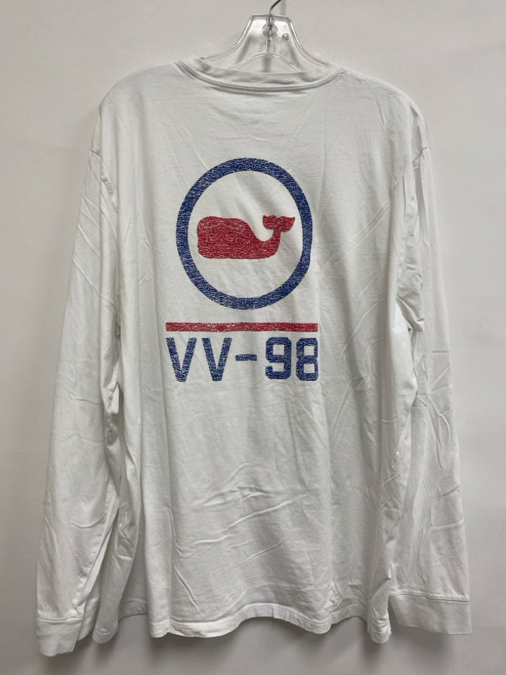 Vineyard Vines Size 2X White Red/Navy Men&