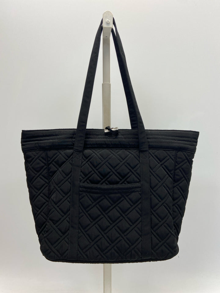 Vera Bradley Black Quilted Fabric Tote Bag