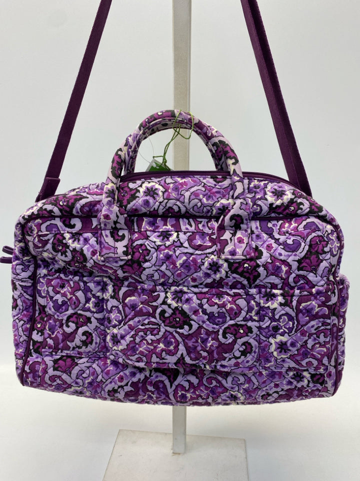 Vera Bradley Purple Floral Duffle Bag