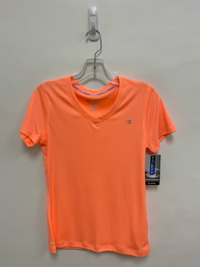 NWT Champion Size XS Neon Coral V Neck Athletic Top