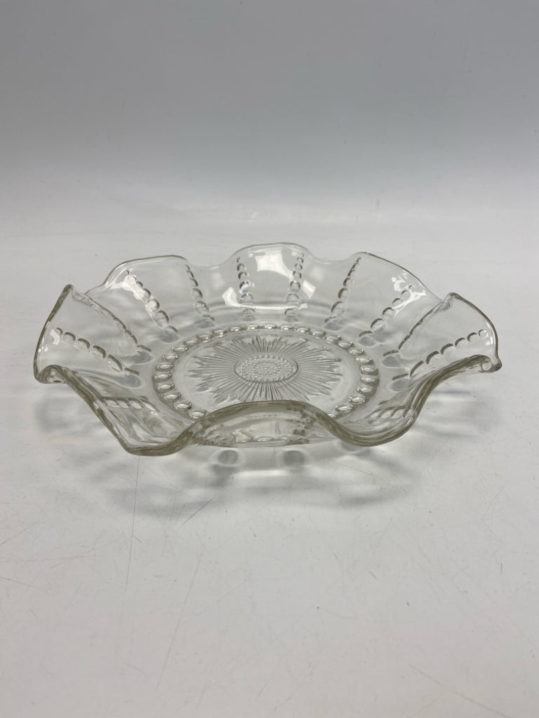 Clear Sunburst Glass Bowl(s)