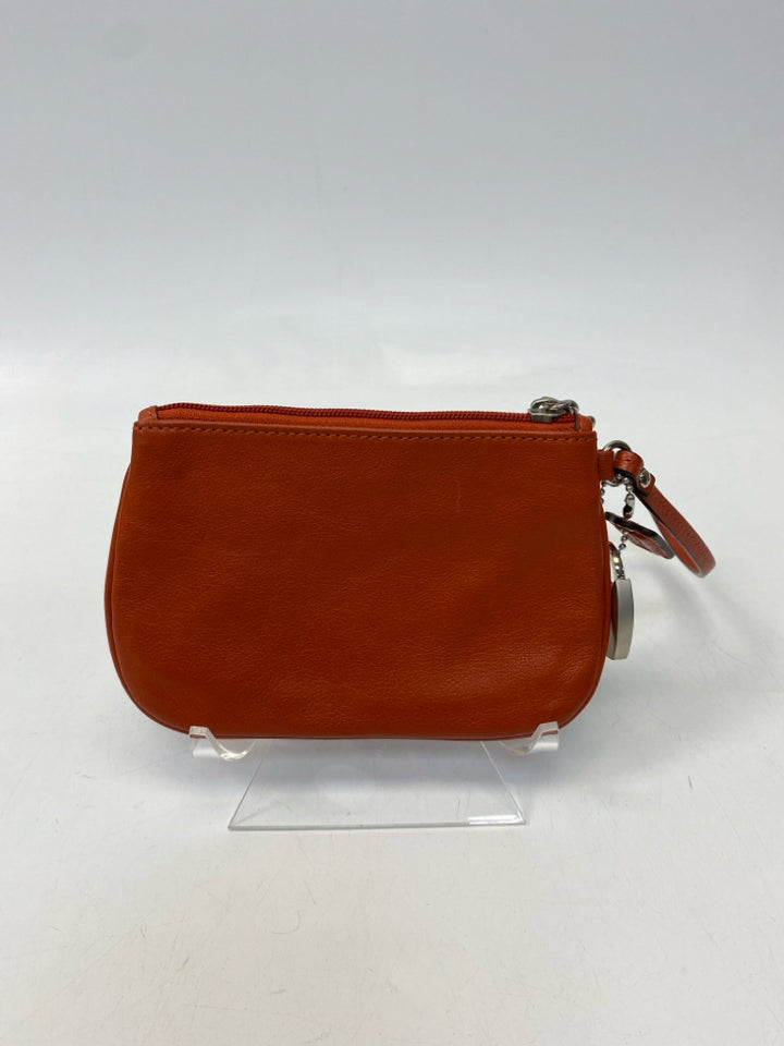 Coach Burnt Orange Wristlet