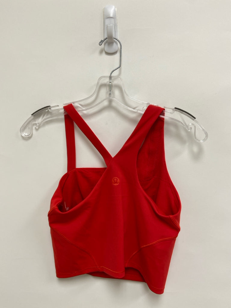 Lululemon Size 6 Red Athletic  Bra