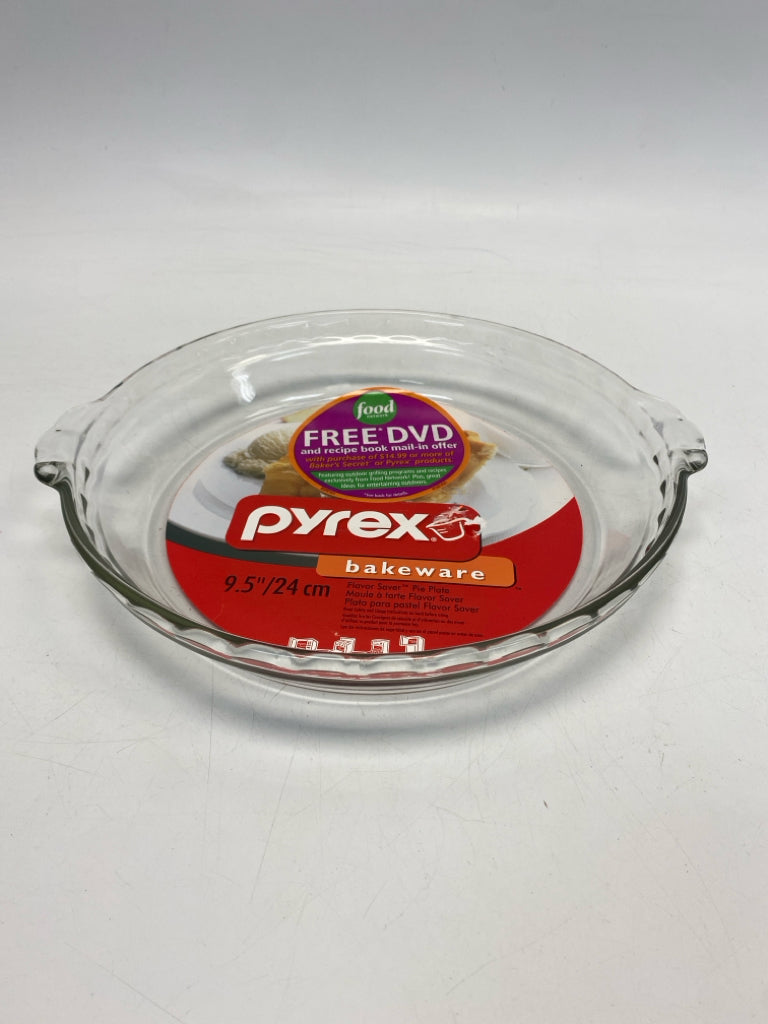 NWT Pyrex Clear Glass Pie Plate