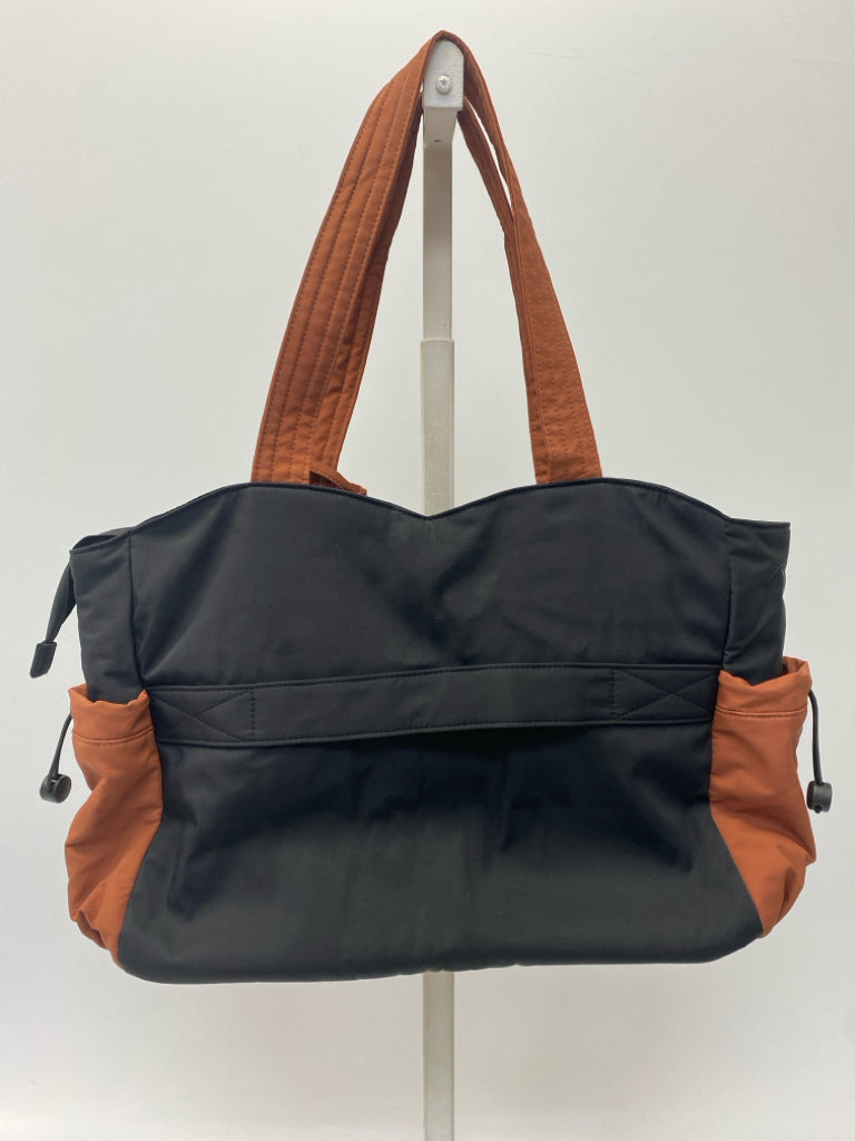 Lovevook Black/Cream Black Nylon Tote Bag
