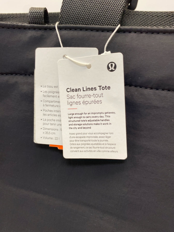 NWT Lululemon Black Tote Bag