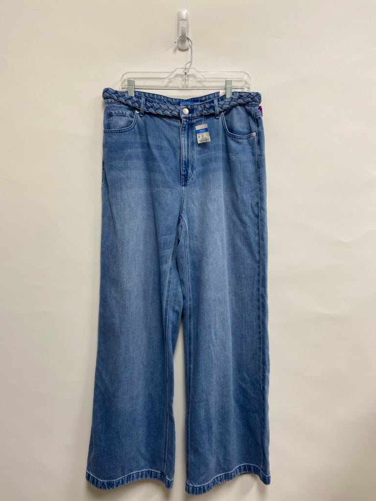 NWT J McLaughlin Size 12 Blue Denim Braided Ladies Jeans