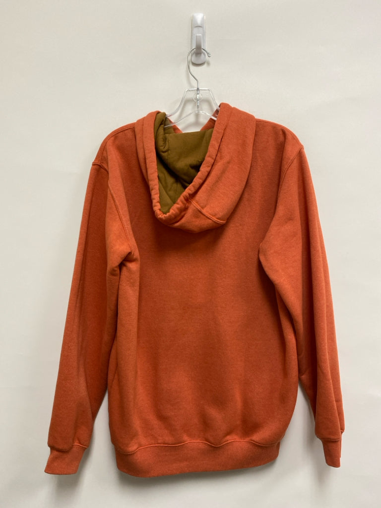 Carhartt Size S Orange Brown Hooded Ladies Sweatshirt