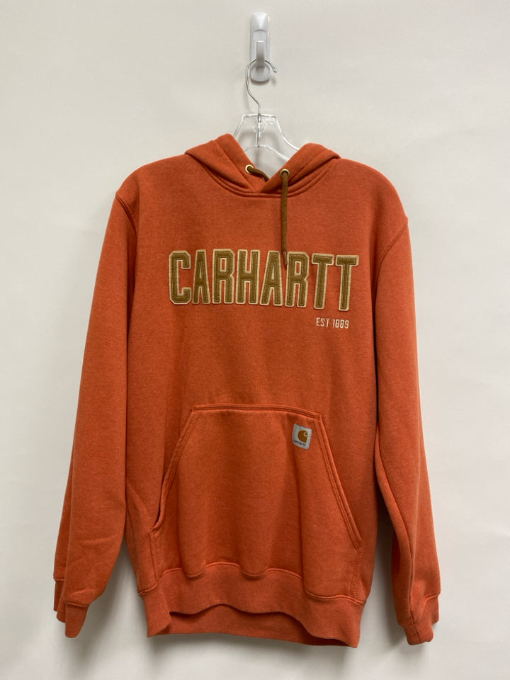 Carhartt Size S Orange Brown Hooded Ladies Sweatshirt