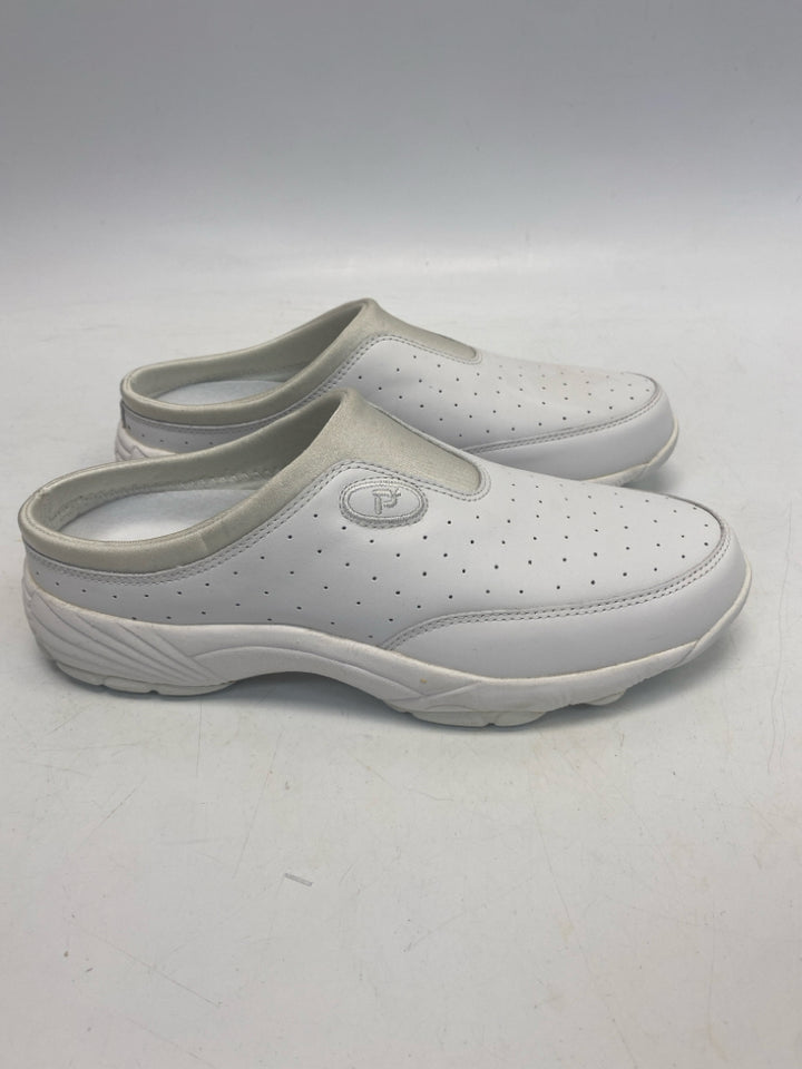 NWOT Propet  Size 9.5W  White Perforated Sneakers **WIDE**