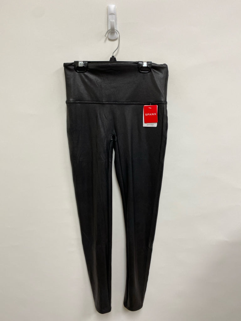 NWT Spanx Size XL Black Faux Leather Ladies Leggings