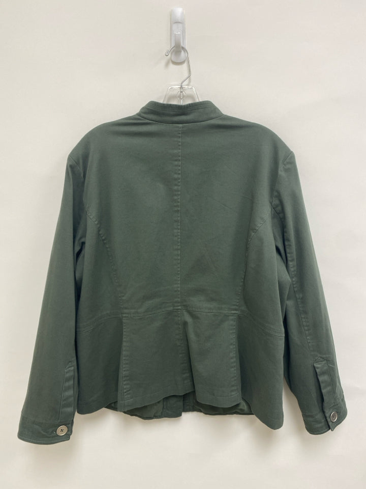 Mossimo  SIZE  20W Dark Olive Button Up Plus Size Jacket