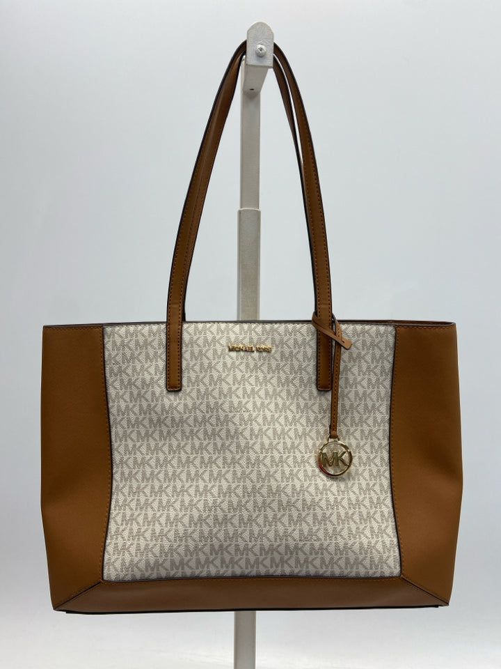 Michael Kors Brown Cream Signature Handbag
