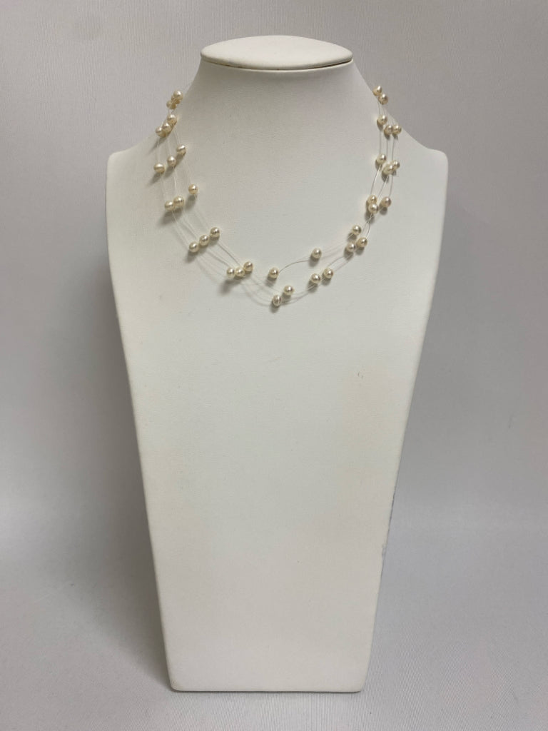 Pearl Gold Color Pearl Necklace