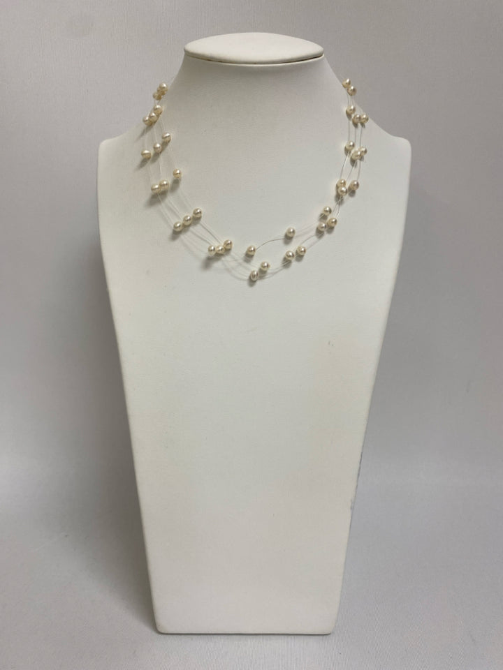 Pearl Gold Color Pearl Necklace