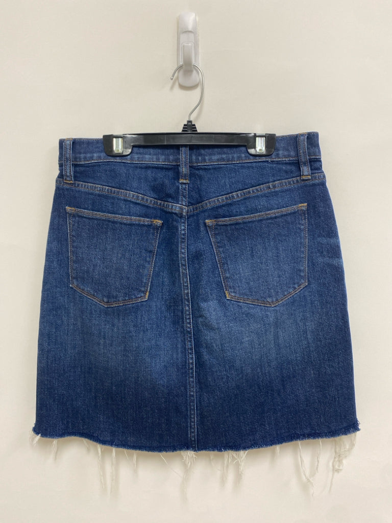 J Crew Size 27 Blue Denim Fringe Ladies Skirt