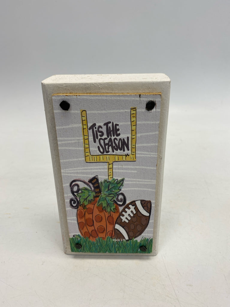 White Orange/Brown Football Fall