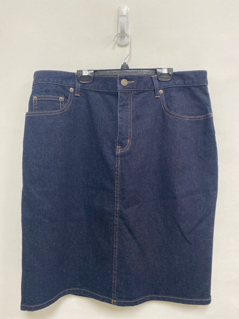 Lauren Ralph Lauren Size 14 Dark Denim Ladies Skirt
