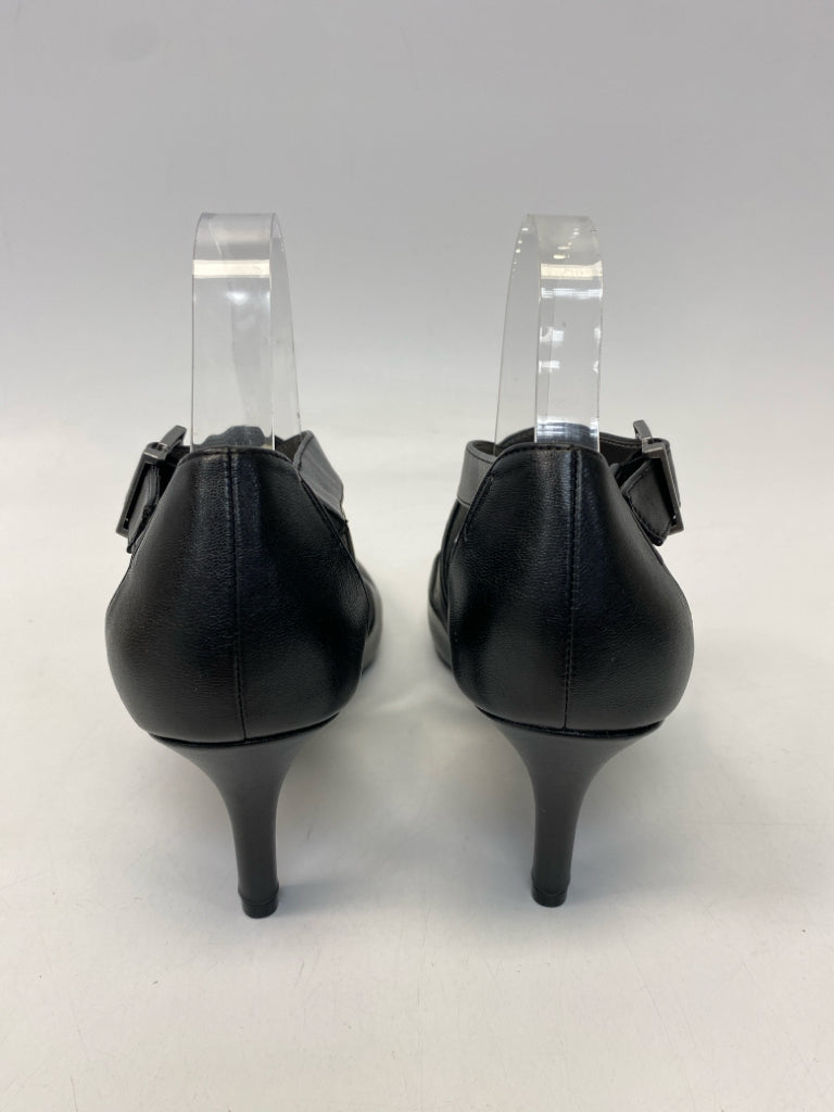 NWOT Life Stride  Size 9.5 Black Crisscross Heels
