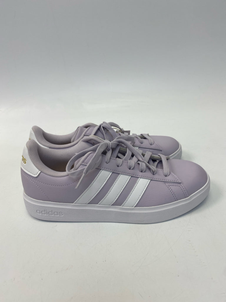 NWT Adidas  Size 8.5 Lavender White Lace-up Sneakers