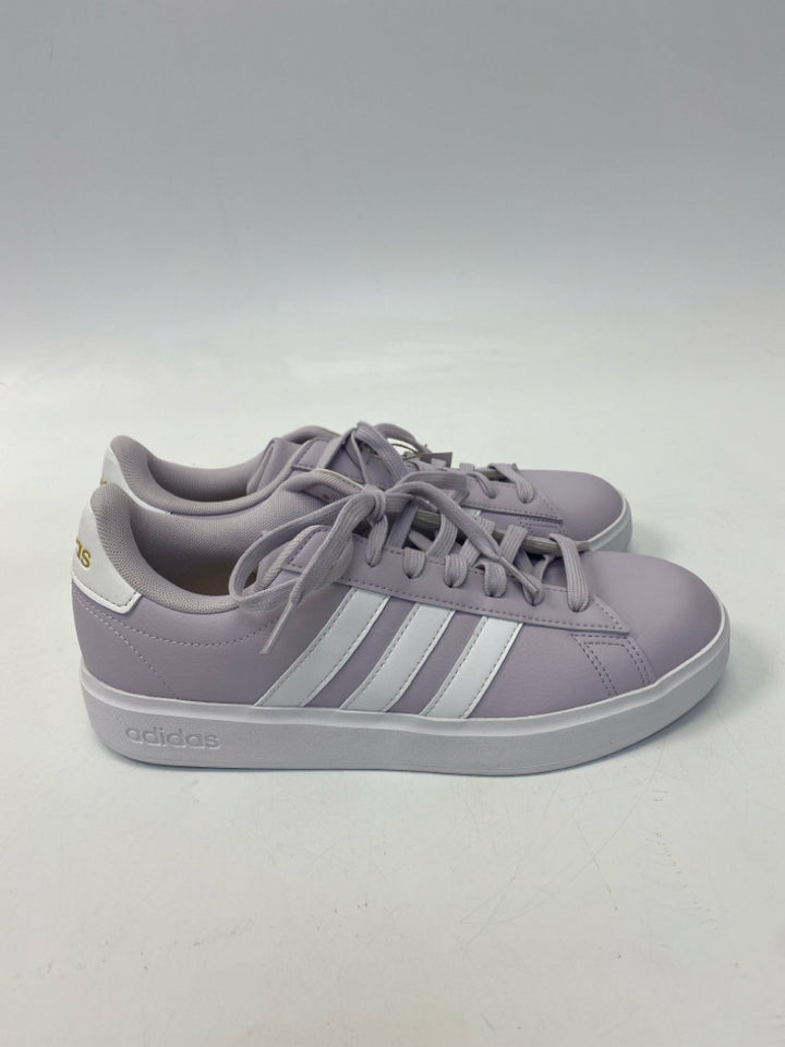 NWT Adidas  Size 8.5 Lavender White Lace-up Sneakers
