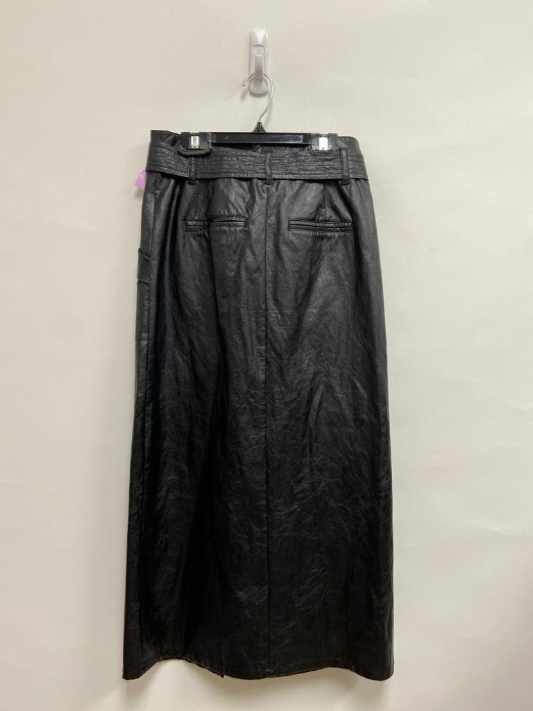 NWT Rails Size S Black Faux Leather Ladies Skirt