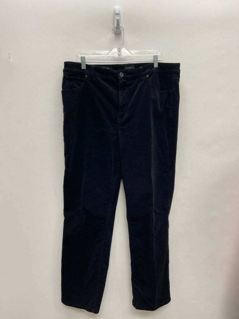 Talbots Size 16 Black Corduroy Plus Size Pants