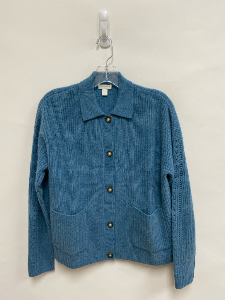 Garnet Hill Size S Blue Cardigan Ladies Sweater