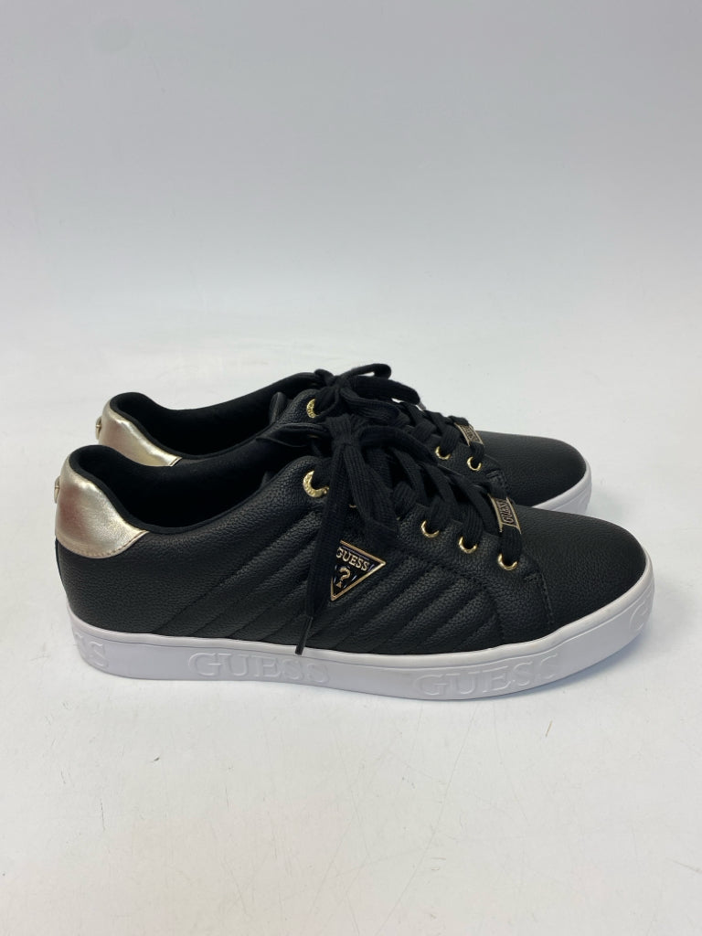 NWOT Guess US Shoe Size 11 Black Lace-up Sneakers