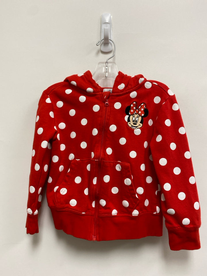 Disney SIZE 4 Red/White Polka Dot Zip Down Girl&