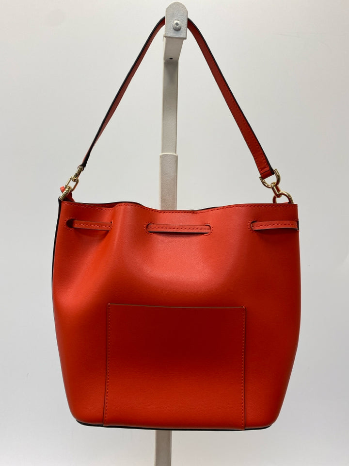 Michael Kors Dark Coral Drawstring(s) Handbag