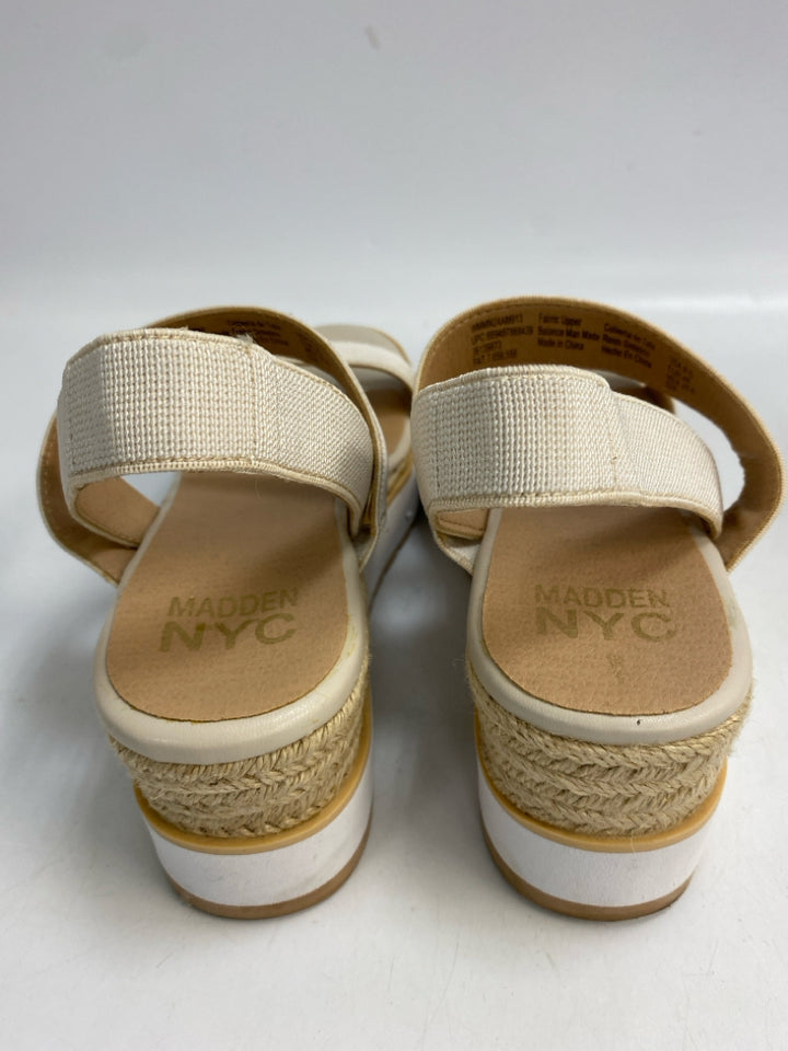 Size 8.5 Cream Sandals