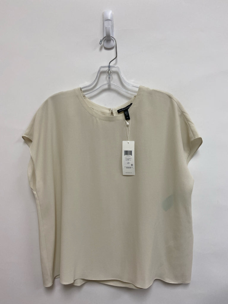 NWT Eileen Fisher Size L Cream Silk Ladies Top