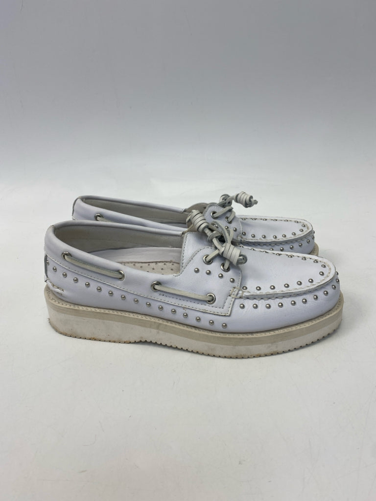 Rebecca Minkoff  Size 8.5 White Studded Flats