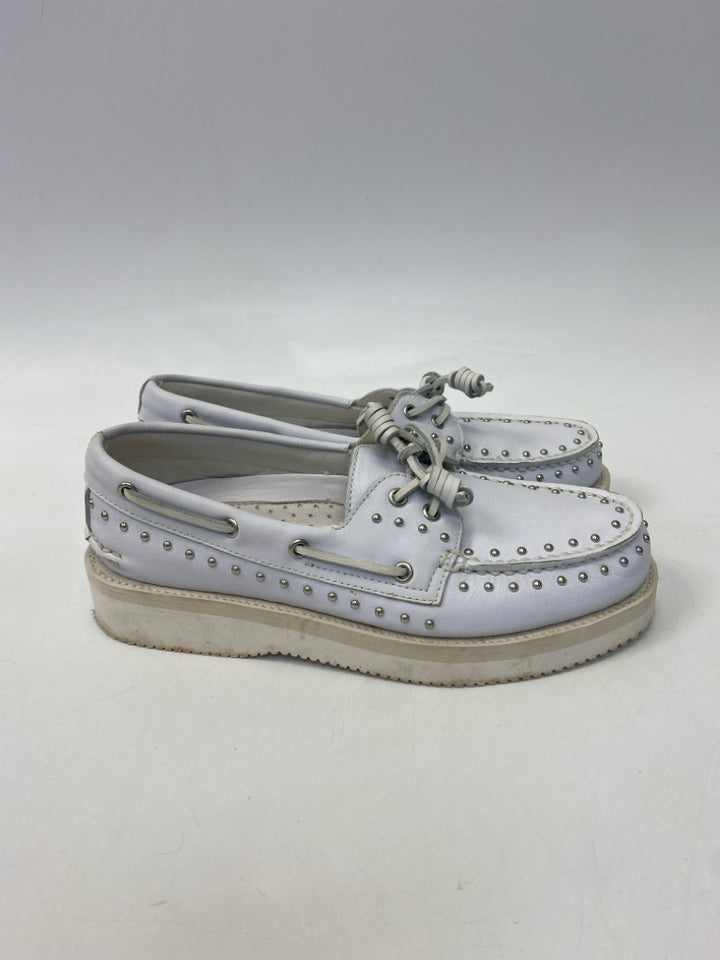Rebecca Minkoff  Size 8.5 White Studded Flats