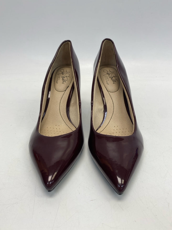 Life Stride  Size 8 Burgundy Patent Heels