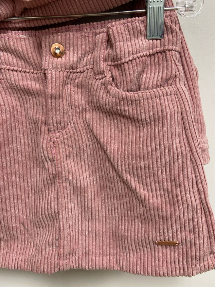 Tahari SIZE 6 Pink White Corduroy Girl&