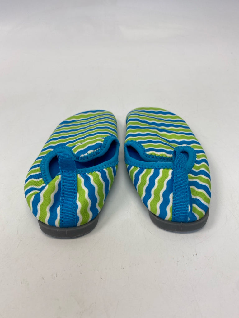 SIZE 9/10 Blue Green Stripe Girl&