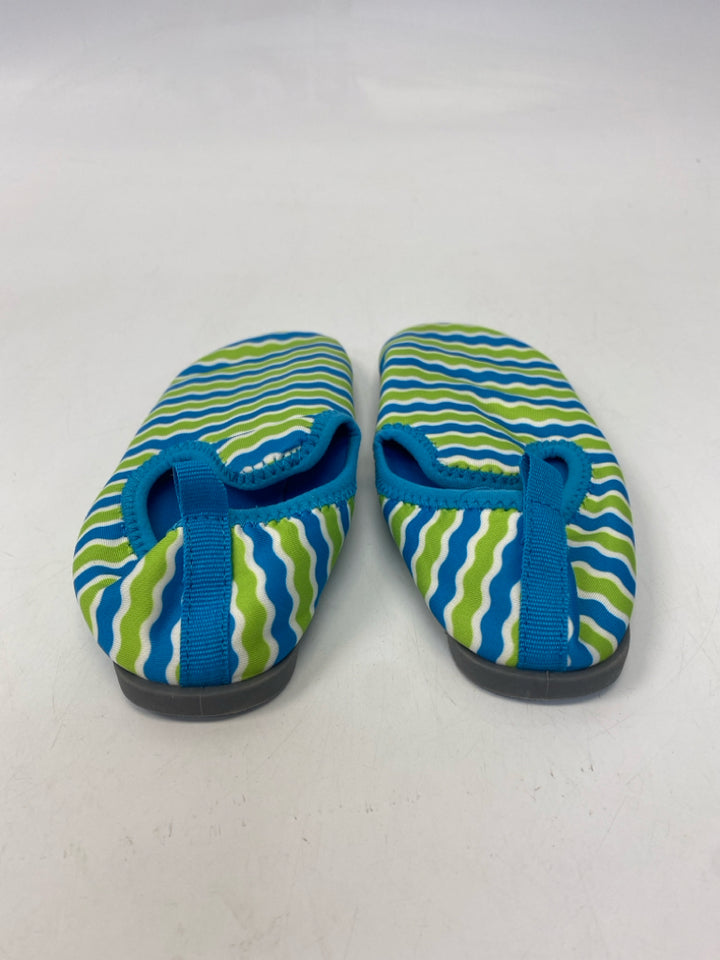 SIZE 9/10 Blue Green Stripe Girl&