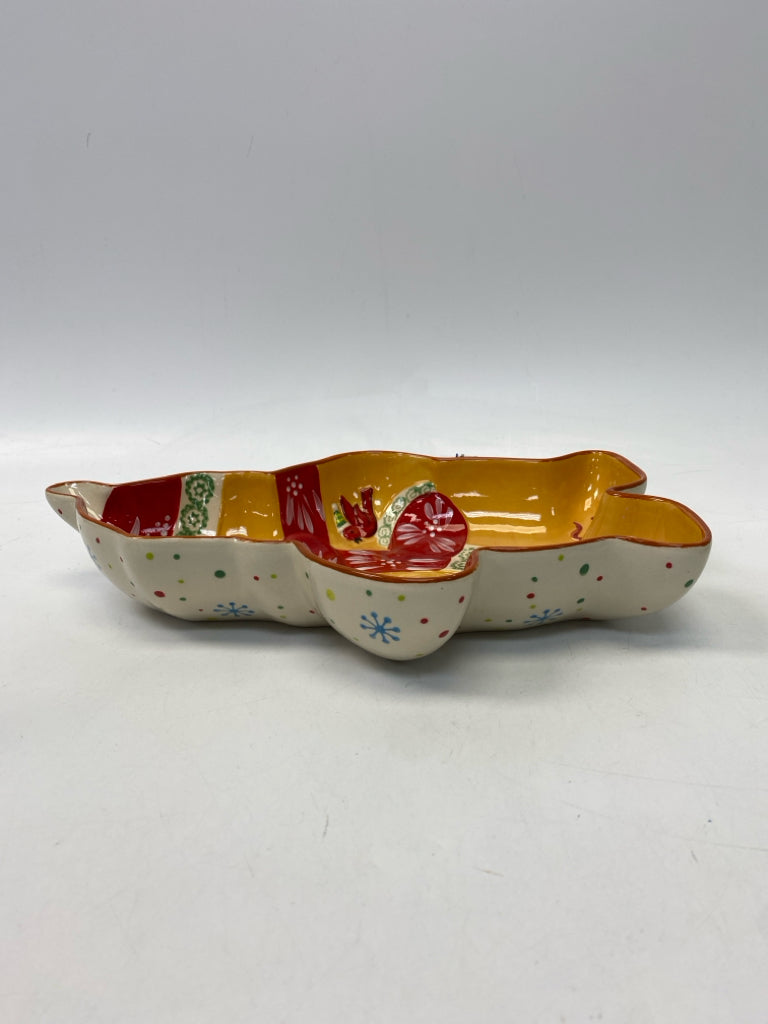 Temp-tations Gold Red/White Gingerbread Christmas