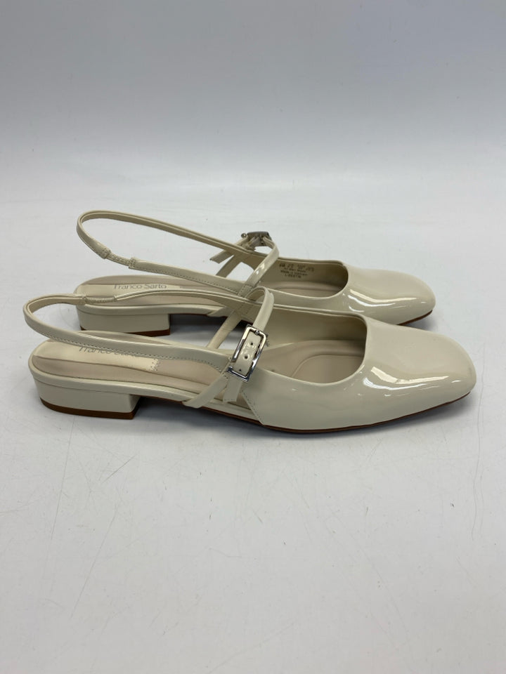 NWOT Franco Sarto  Size 9 Cream Patent Flats