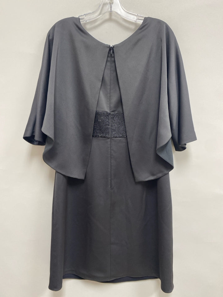Armani Size 8 Charcoal Drape Ladies Dress
