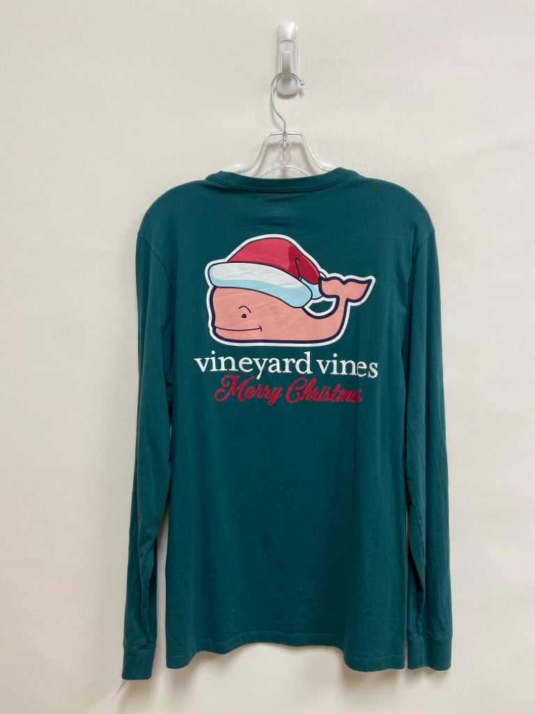Vineyard Vines Size S Dark Green Christmas Long Sleeve Men&