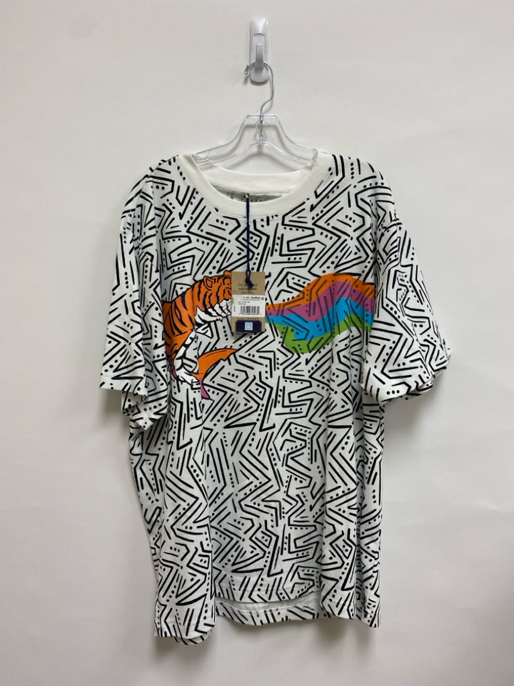 NWT Chubbies Size XL White Navy/Multi Print Men&