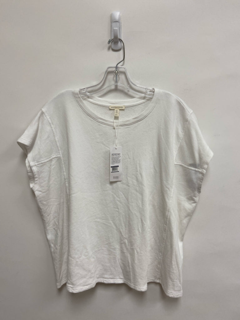 NWT Eileen Fisher Size L White Ladies Top