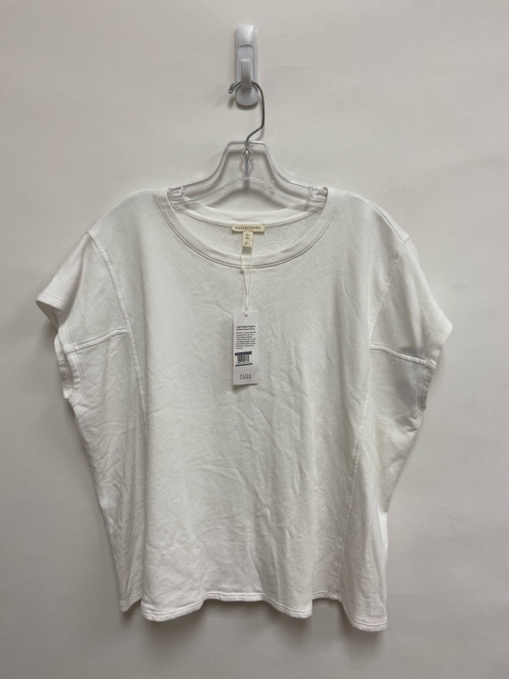 NWT Eileen Fisher Size L White Ladies Top