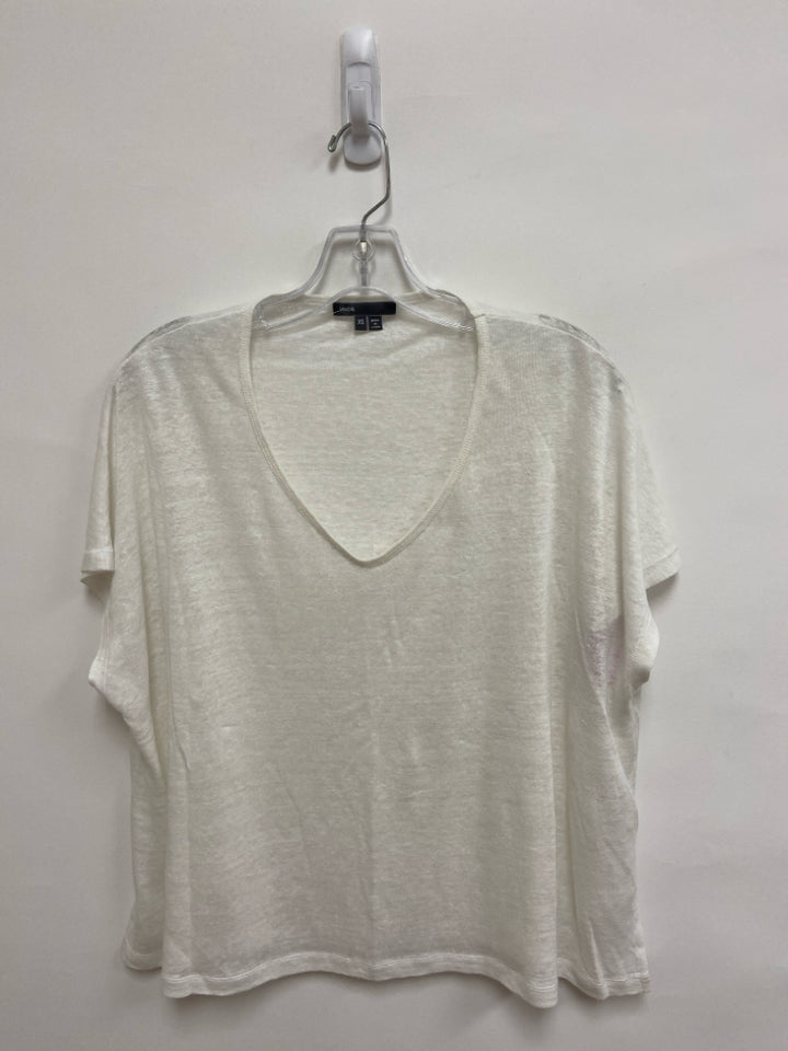 VINCE. Size XS Cream Sleeveless Linen Ladies Top