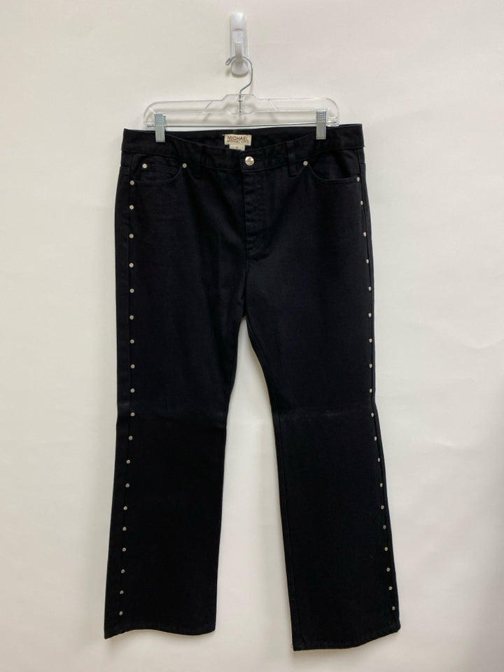 Michael Kors Size 12 Black Denim Studded Ladies Jeans